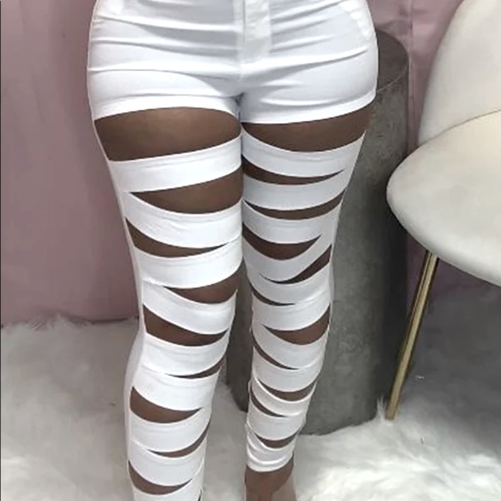 Brand new white Ripped Pants